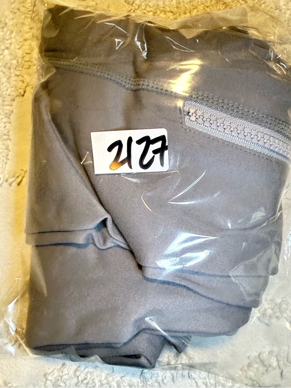 Fabletics Gray High-Waist Performance Leggings with Side Zip Pocket - Picture 10 of 10